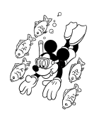 Мікі Маус Онлайн -забарвлення